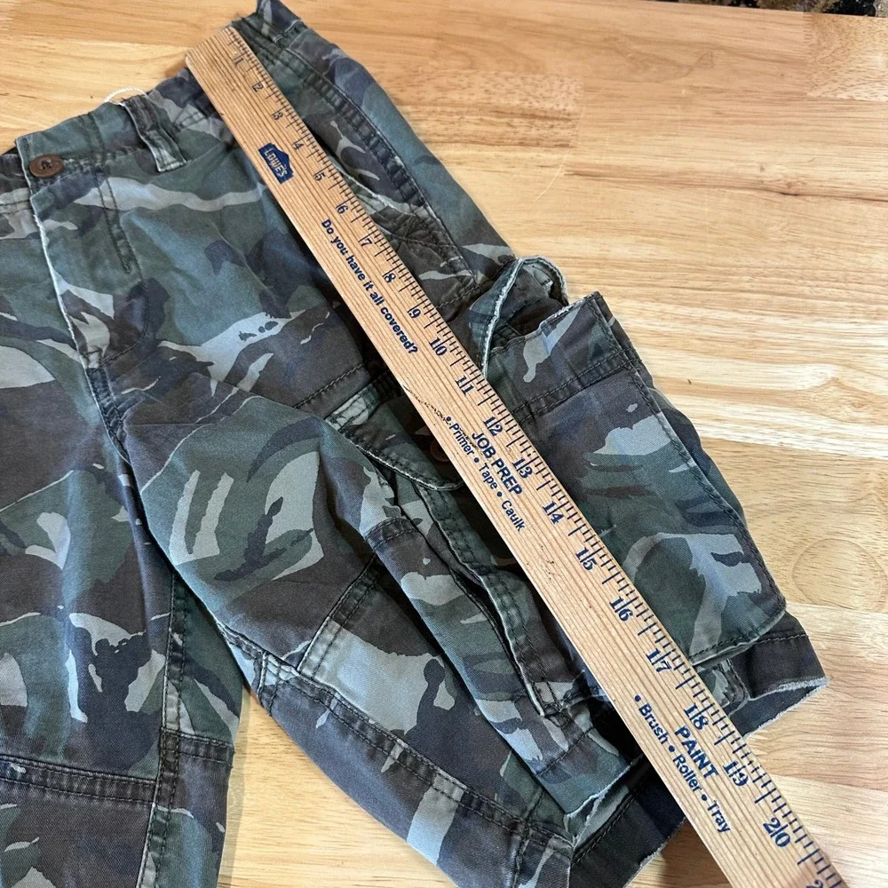 American Eagle Camo Cargo Shorts Next Level Flex Army Mens 26